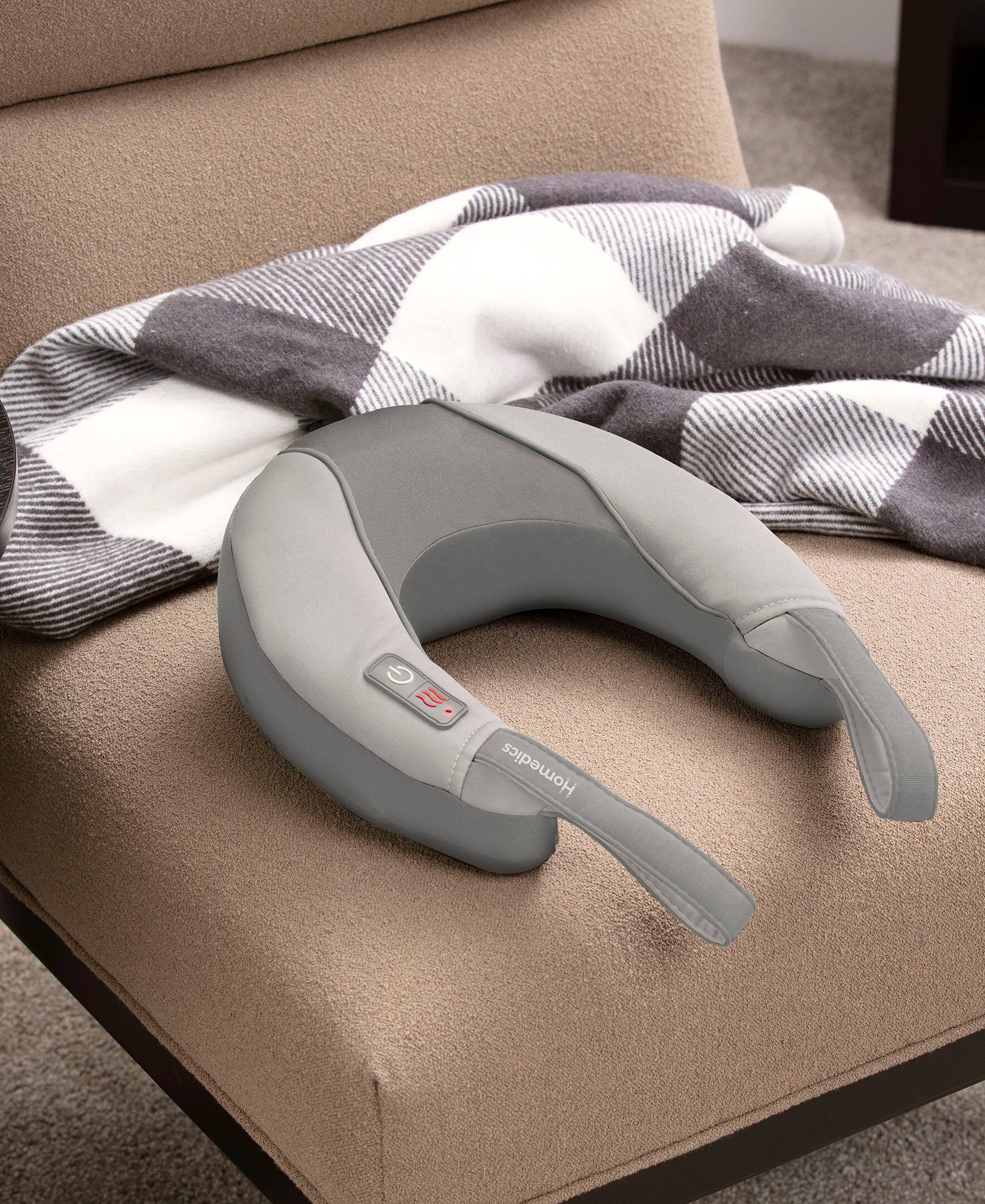 Homedics - Massageador de pescoço vibratório Pro Therapy com calor calmante - Tan-NMSQ-217HJ-TN