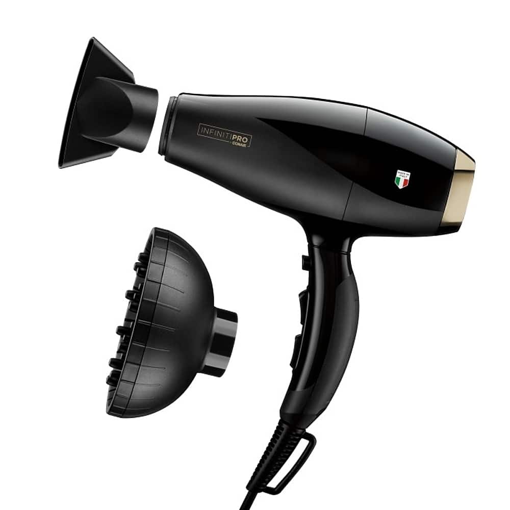 Conair - Secador de cabelo iônico InfinitiPRO Italian Performance ArteBella - Preto-995