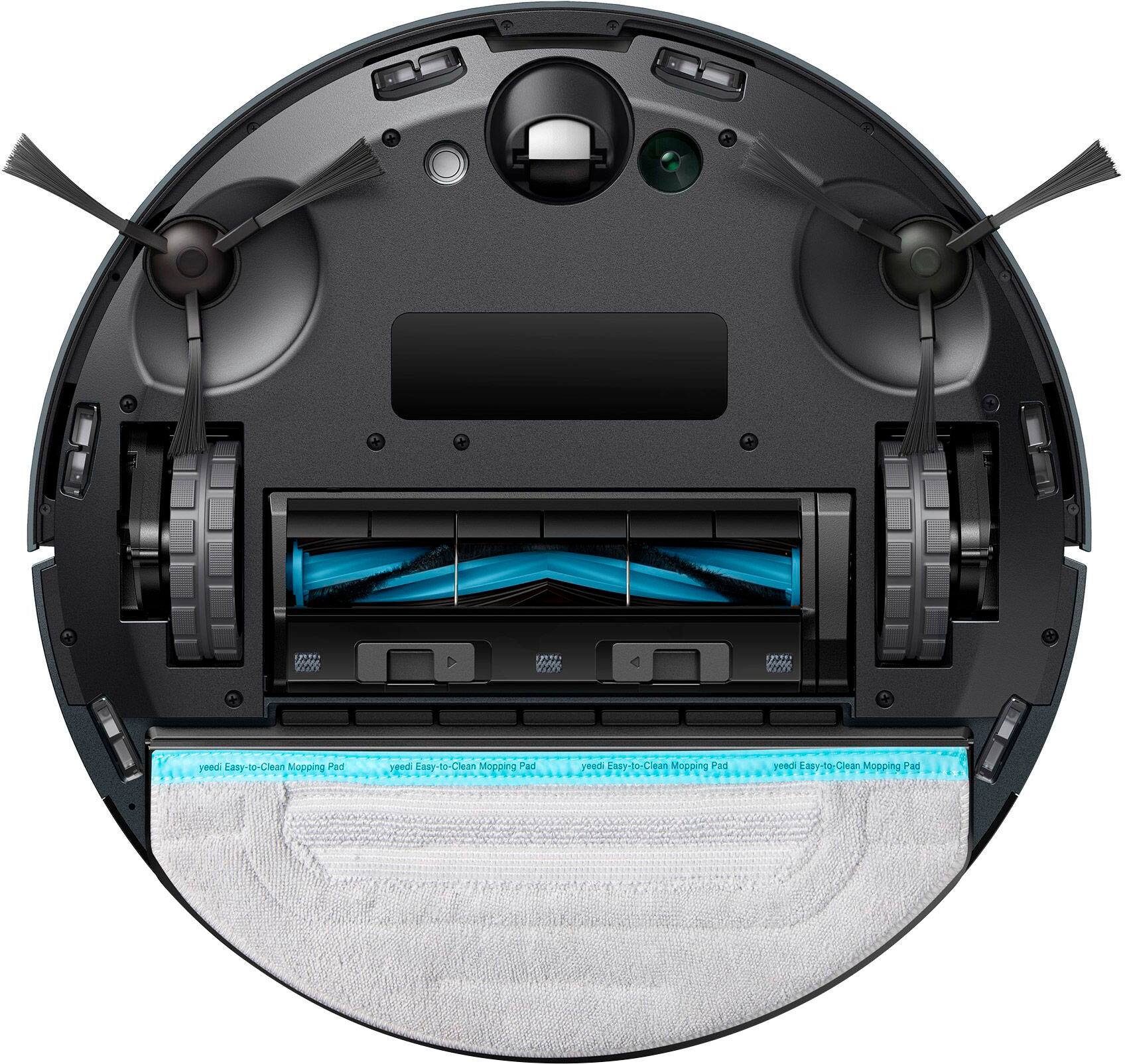 ECOVACS Robotics - aspirador e esfregão robot cube pro com esfregão, estação de limpeza automática, mapeamento e prevenção de obstáculos - GREY-KLEINB
