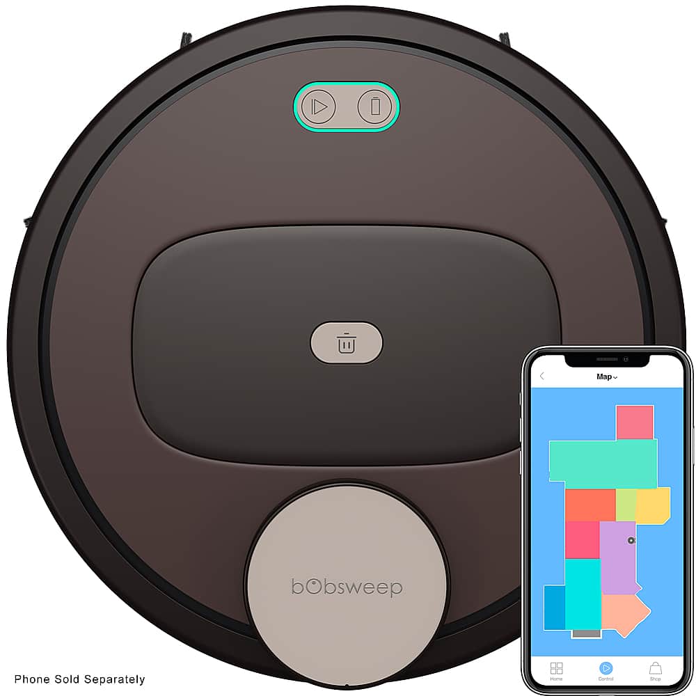 bObsweep - Robô aspirador e esfregão conectado por Wi-Fi PetHair Appetite - Coffee-APP220022