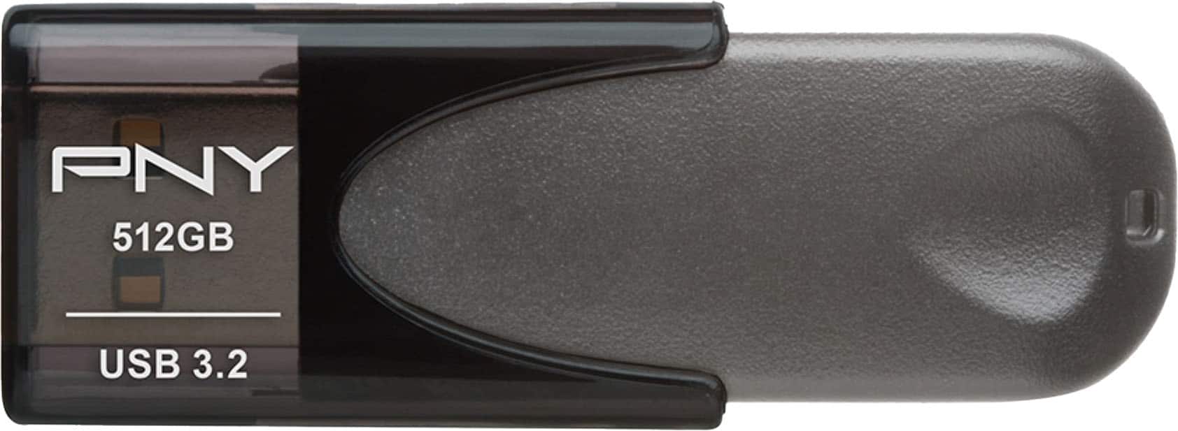 Pen Drive PNY - Elite Turbo Attaché 4 512 GB USB 3.2 Flash Drive - Cinza-P-FD512TBAT4-GE