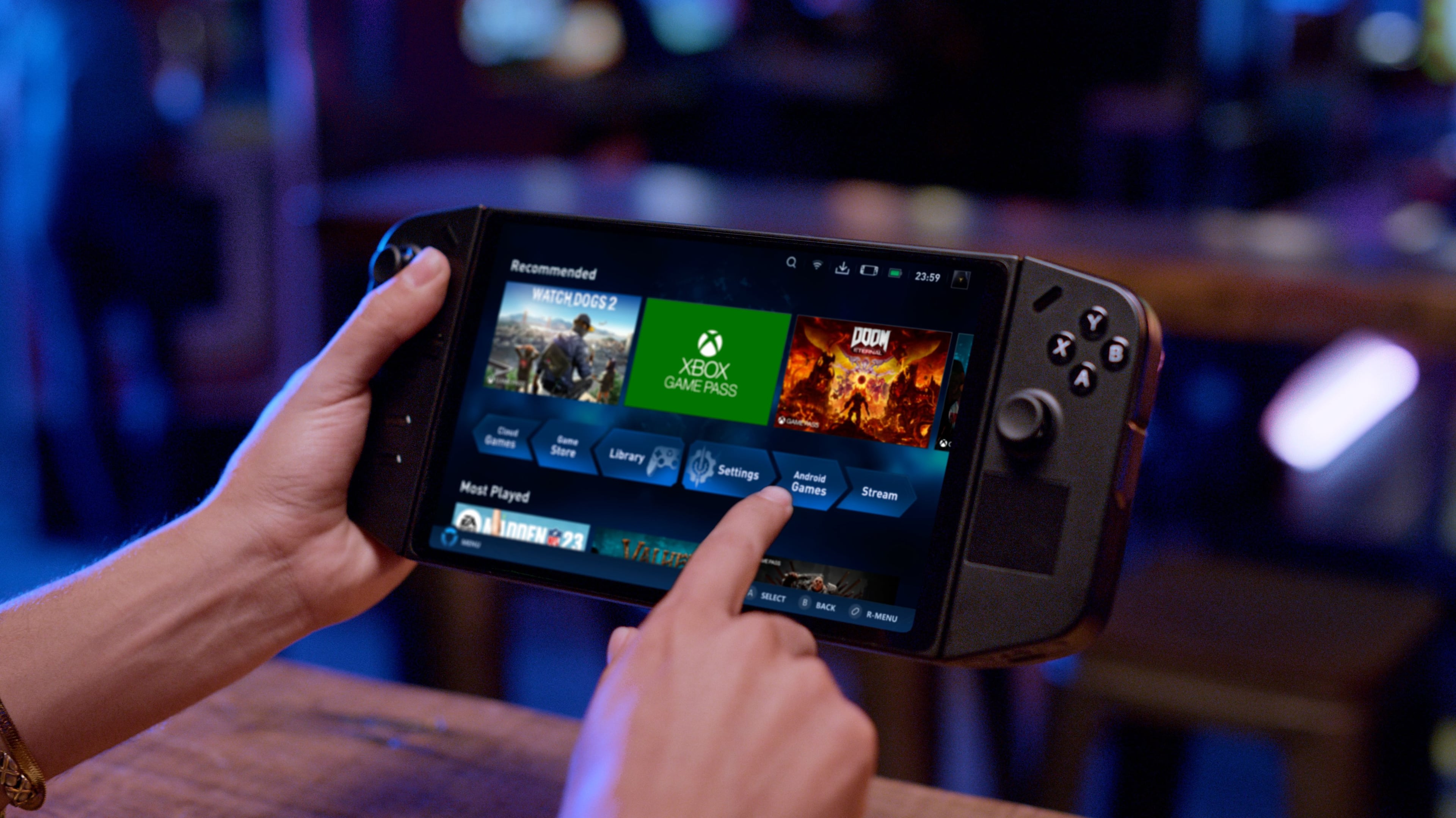 Lenovo - Legion Go 8,8" 144Hz WQXGA Controle portátil para jogos - AMD Ryzen Z1 Extreme - 16GB com SSD de 1 TB - Shadow Black-83E1001YUS