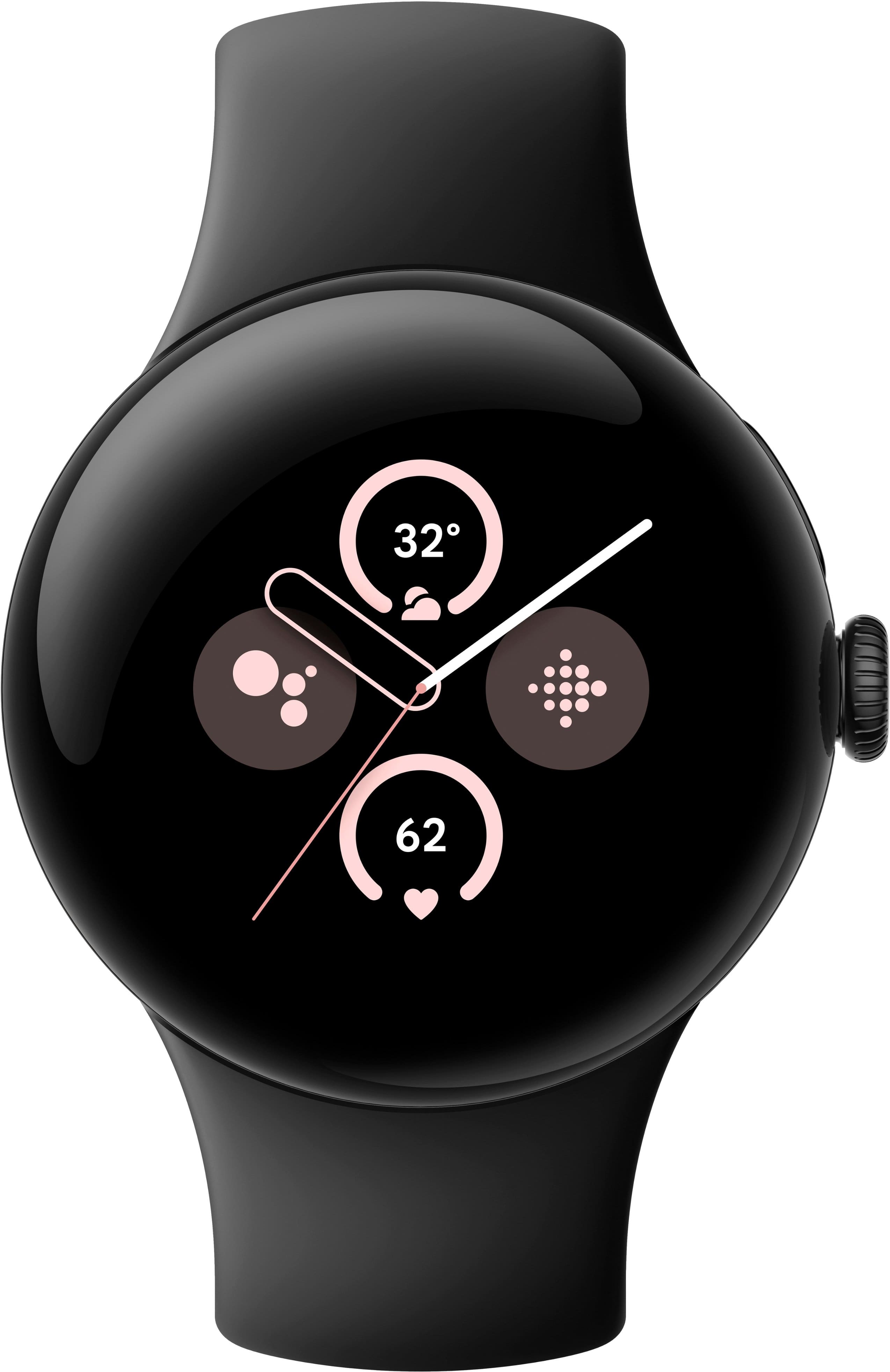 Google - Pixel Watch 2 Smartwatch preto fosco com banda ativa Obsidian LTE - preto fosco-GA04941-US