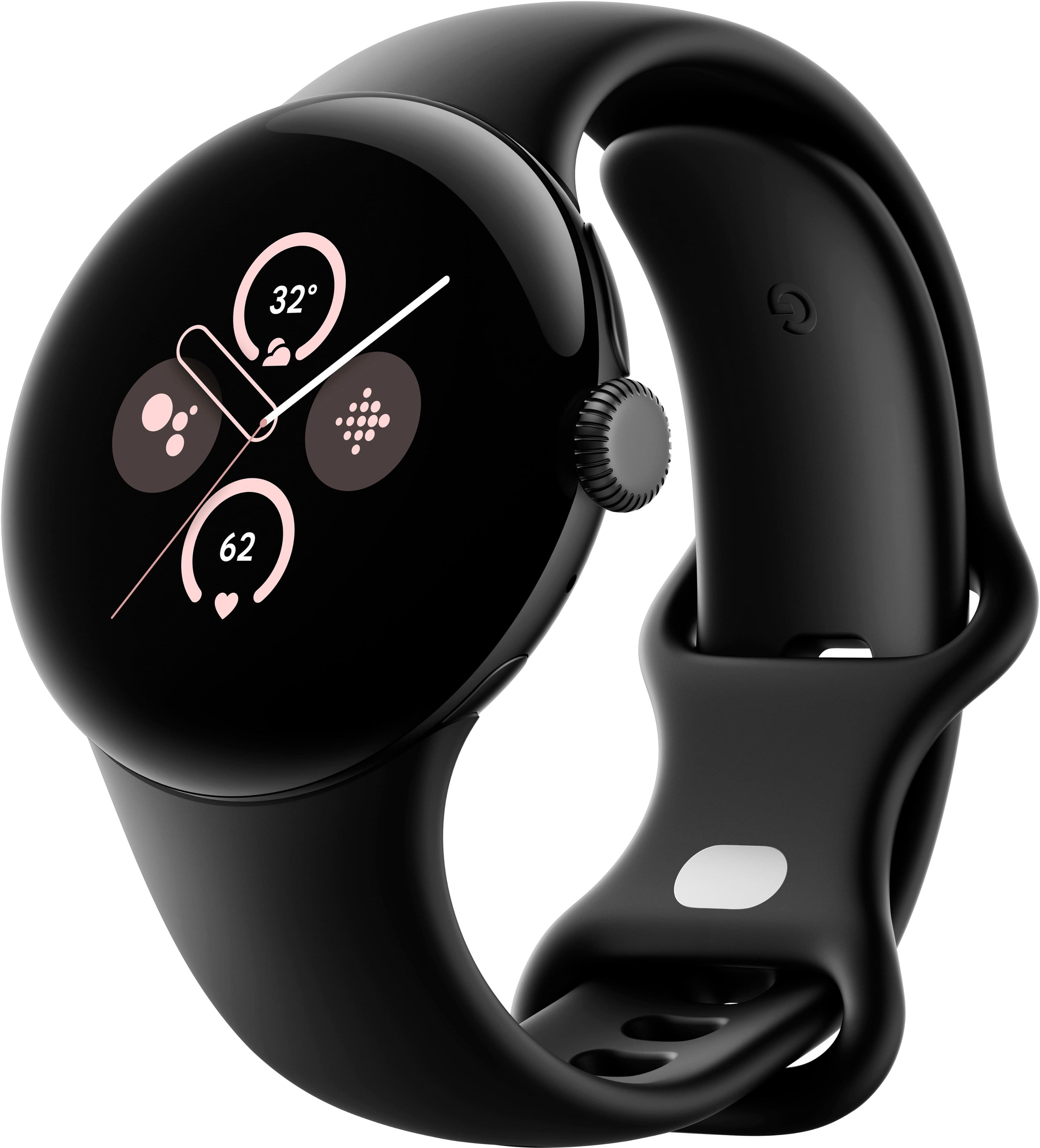 Google - Pixel Watch 2 Smartwatch preto fosco com banda ativa Obsidian LTE - preto fosco-GA04941-US
