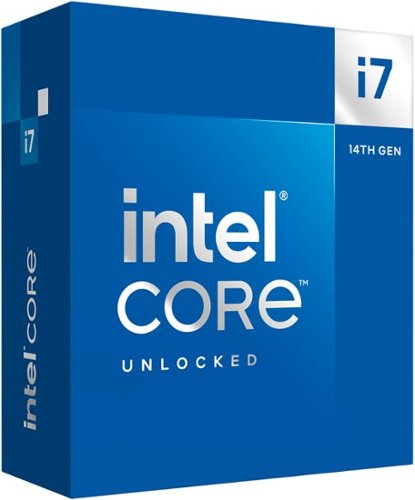 Intel - Core i7-14700K 14ª ger. 20 nuc. 28 threads - 4,3 GHz (5,6 GHz Turbo) Soquete LGA 1700 proc. de desktop desbloqueado - Multi-BX8071514700K