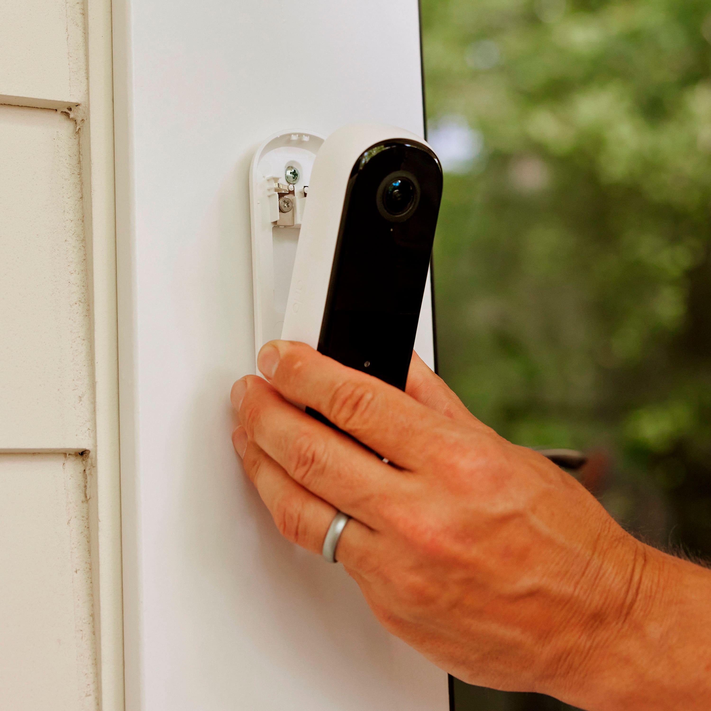 Arlo - Campainha de vídeo Smart Wi-Fi (2ª geração) - Com fio/bateria operada com resolução 1080p - Branco-AVD3001-100NAS