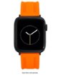 Vince Camuto - Pulseira masculina de silicone com fivela de aço inoxidável preta para Apple Watch 42/44/45/Ultra/Ultra 2 (49mm) - Laranja-56401VRP