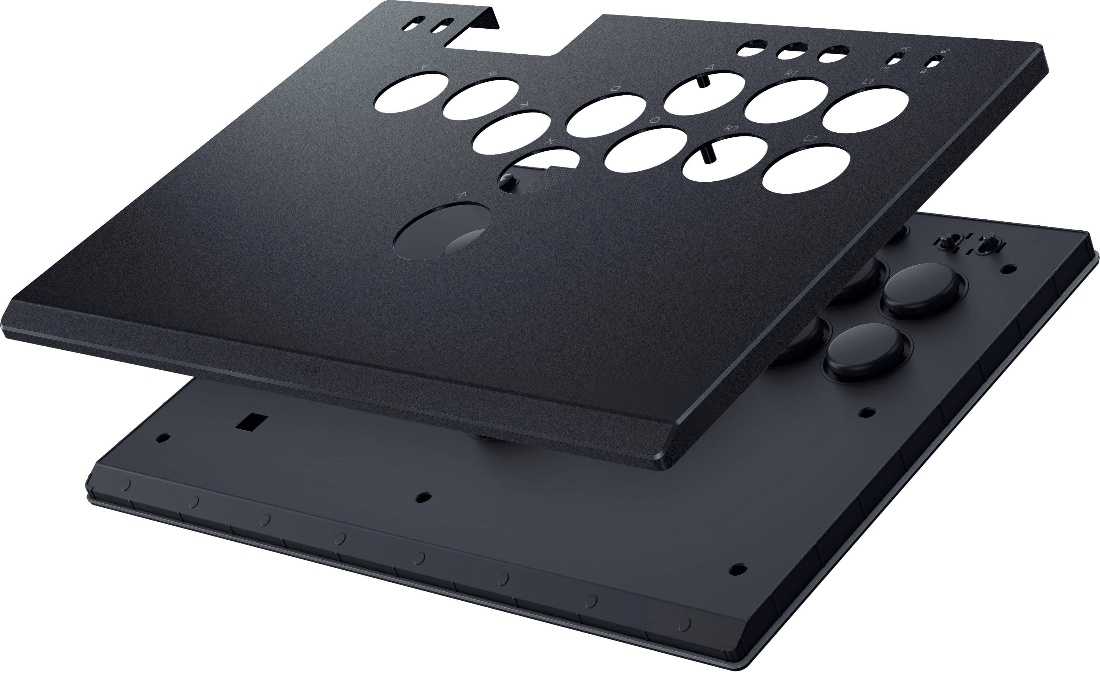 Razer - Controle Bluetooth de viode game de arcade óptico Kitsune com todos os botões para PS5 e PC - Black-RZ06-05020100-R3U1