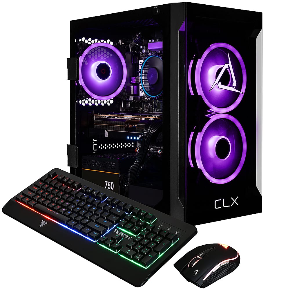 CLX - SET Gaming Desktop - Intel Core i5 14600KF - 16GB de memória DDR5 4800 - Radeon RX 7800 XT - 2TB NVMe M.2 SSD - Preto-TGMSETRXA3A00BM