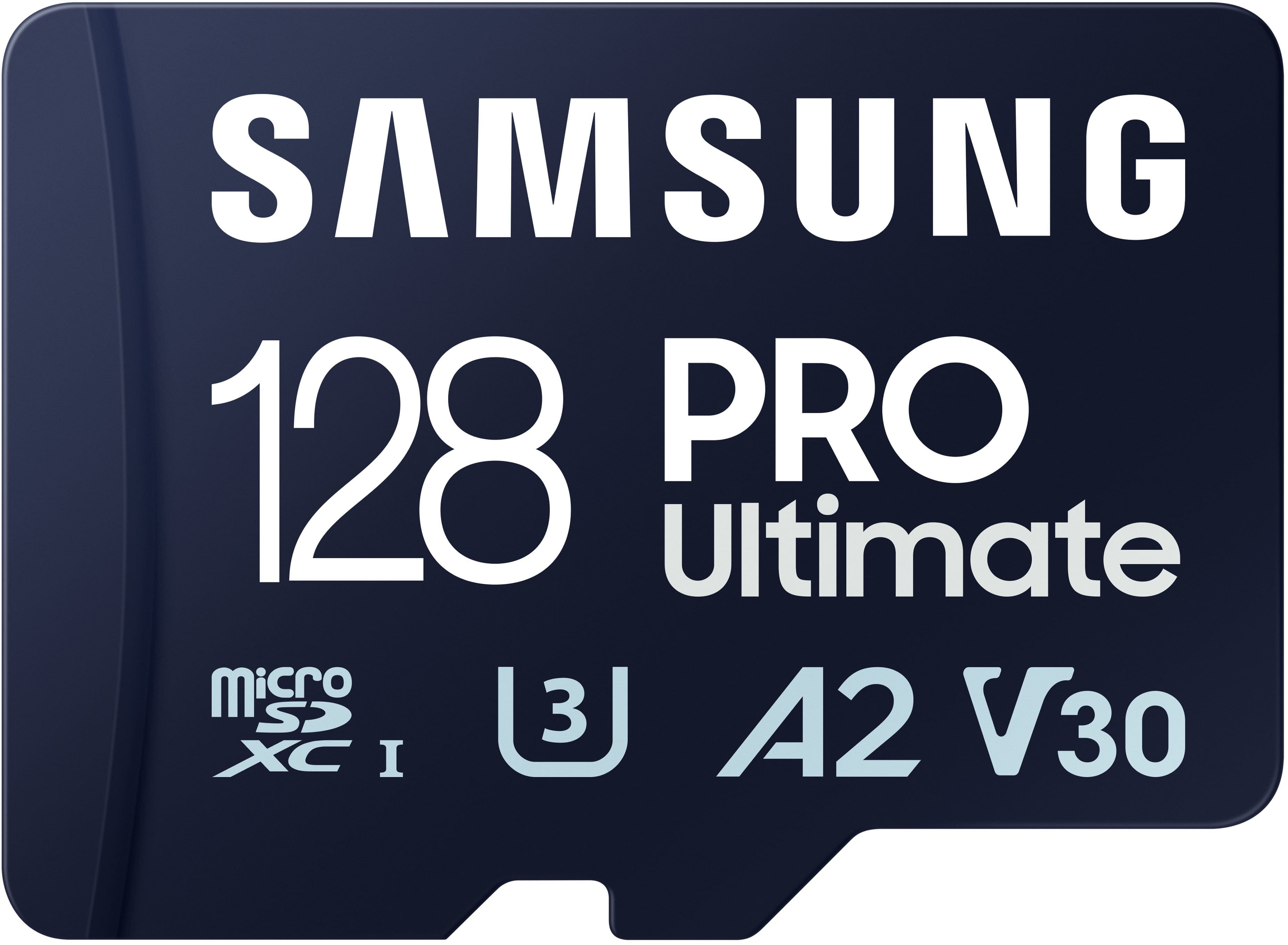 Samsung - Cartão de memória microSDXC Pro Ultimate e Reader 128 GB-MB-MY128SB/AM