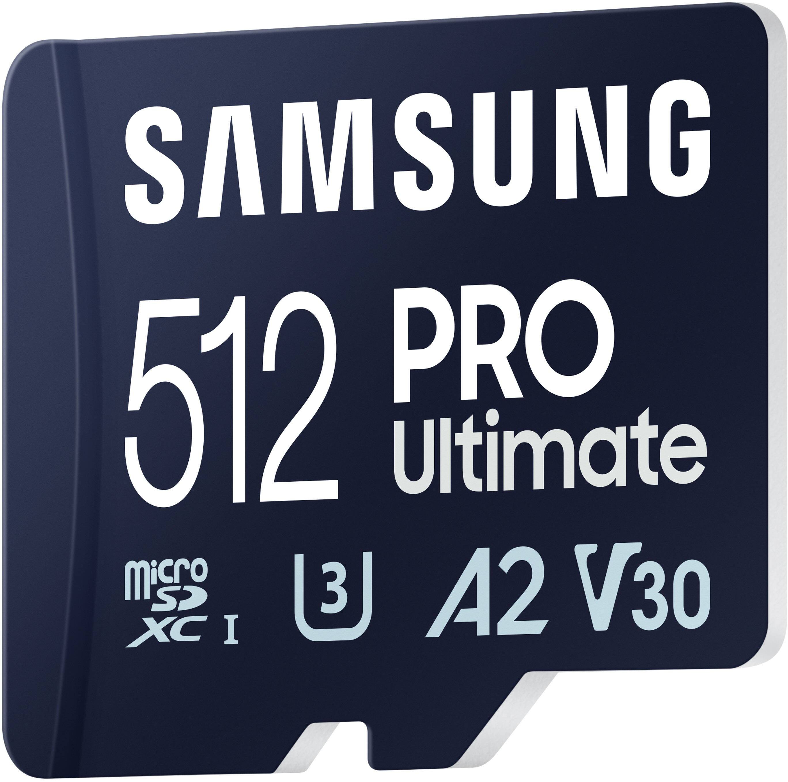 Samsung - Pro Ultimate e adaptador cartão de memória microSDXC de 512 GB-MB-MY512SA/AM