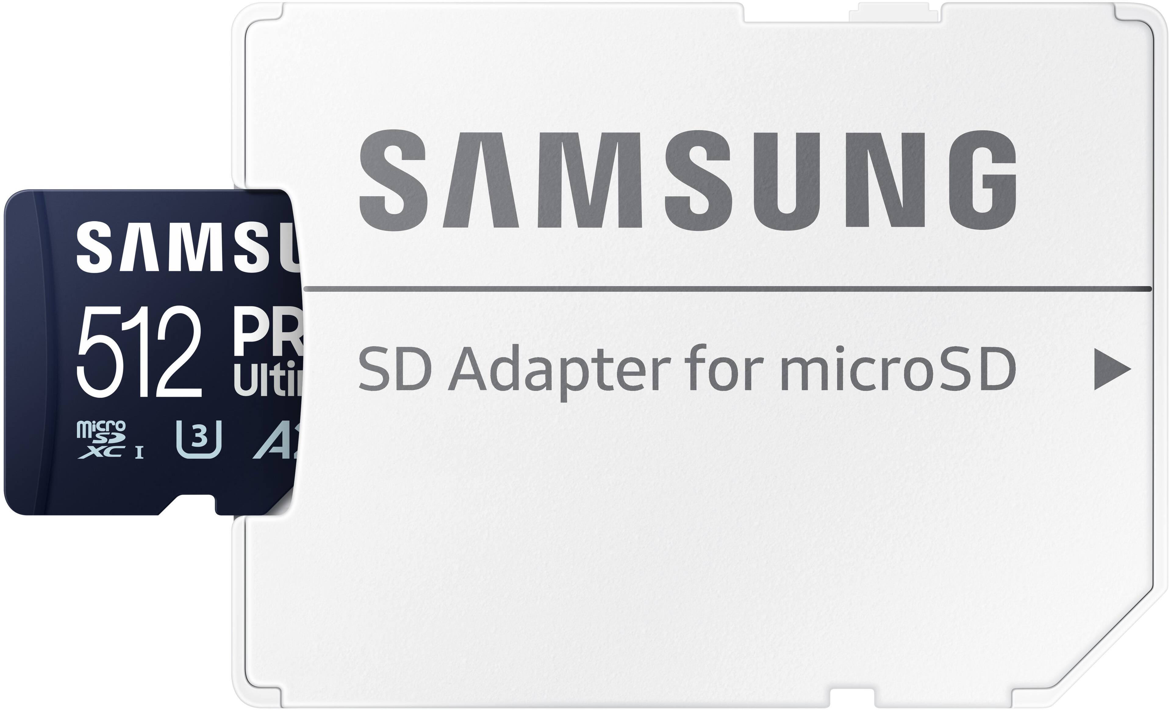 Samsung - Pro Ultimate e adaptador cartão de memória microSDXC de 512 GB-MB-MY512SA/AM