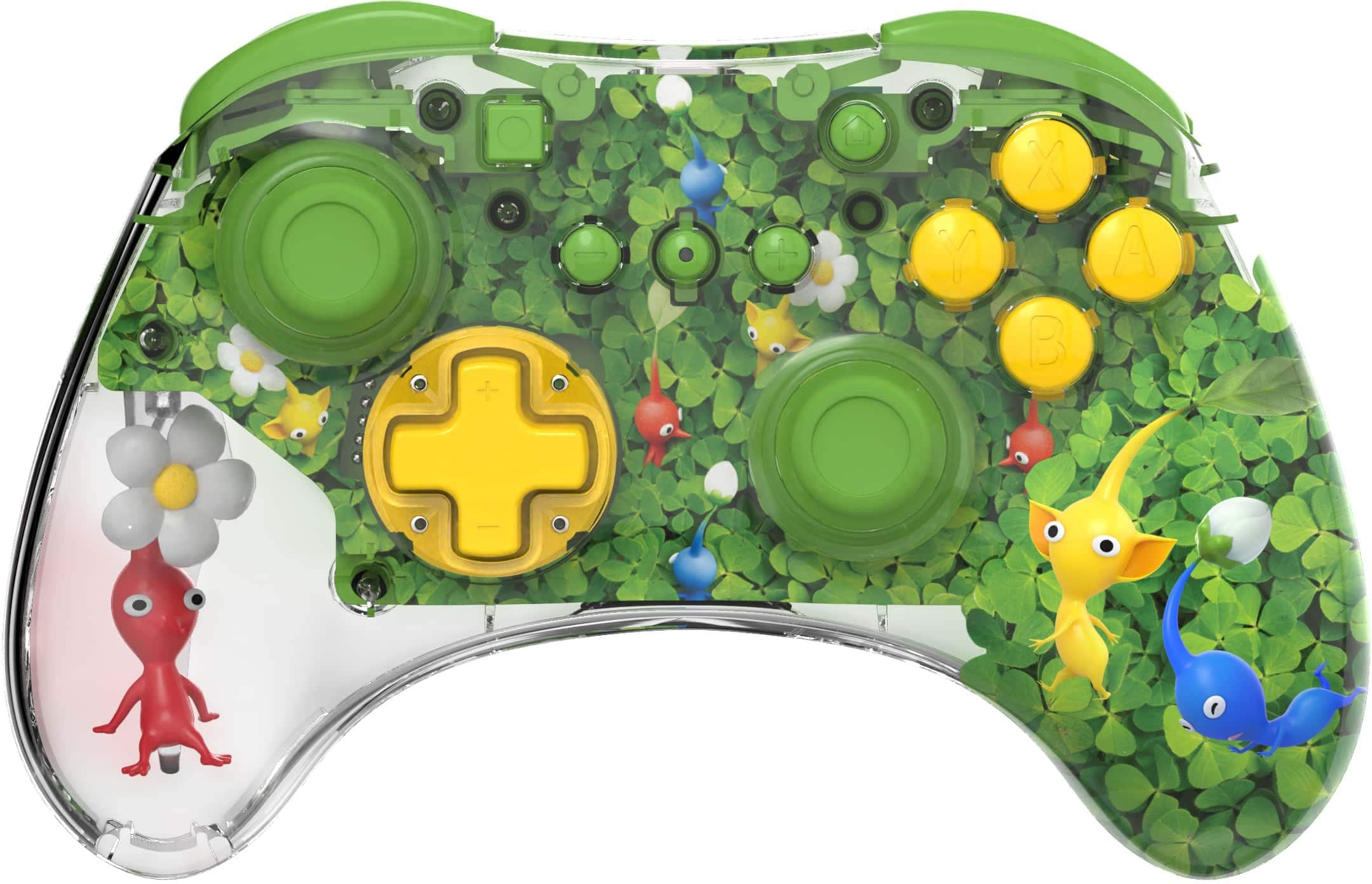 PDP - ctrl s/fio p/ p/ vídeo gameREALMz: Pikmin Clover Patch p/ Nintendo Switch, Nintendo Switch - Modelo OLED - Pikmin Clover Patch-500-234-PIK