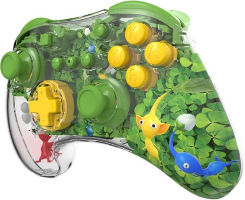 PDP - ctrl s/fio p/ p/ vídeo gameREALMz: Pikmin Clover Patch p/ Nintendo Switch, Nintendo Switch - Modelo OLED - Pikmin Clover Patch-500-234-PIK