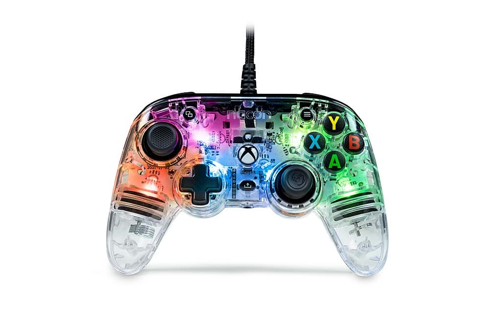 Nacon - Controle com fio para video game Colorlight de edição limitada para Xbox One, Xbox X | S, PC - Multi-50-1664-01