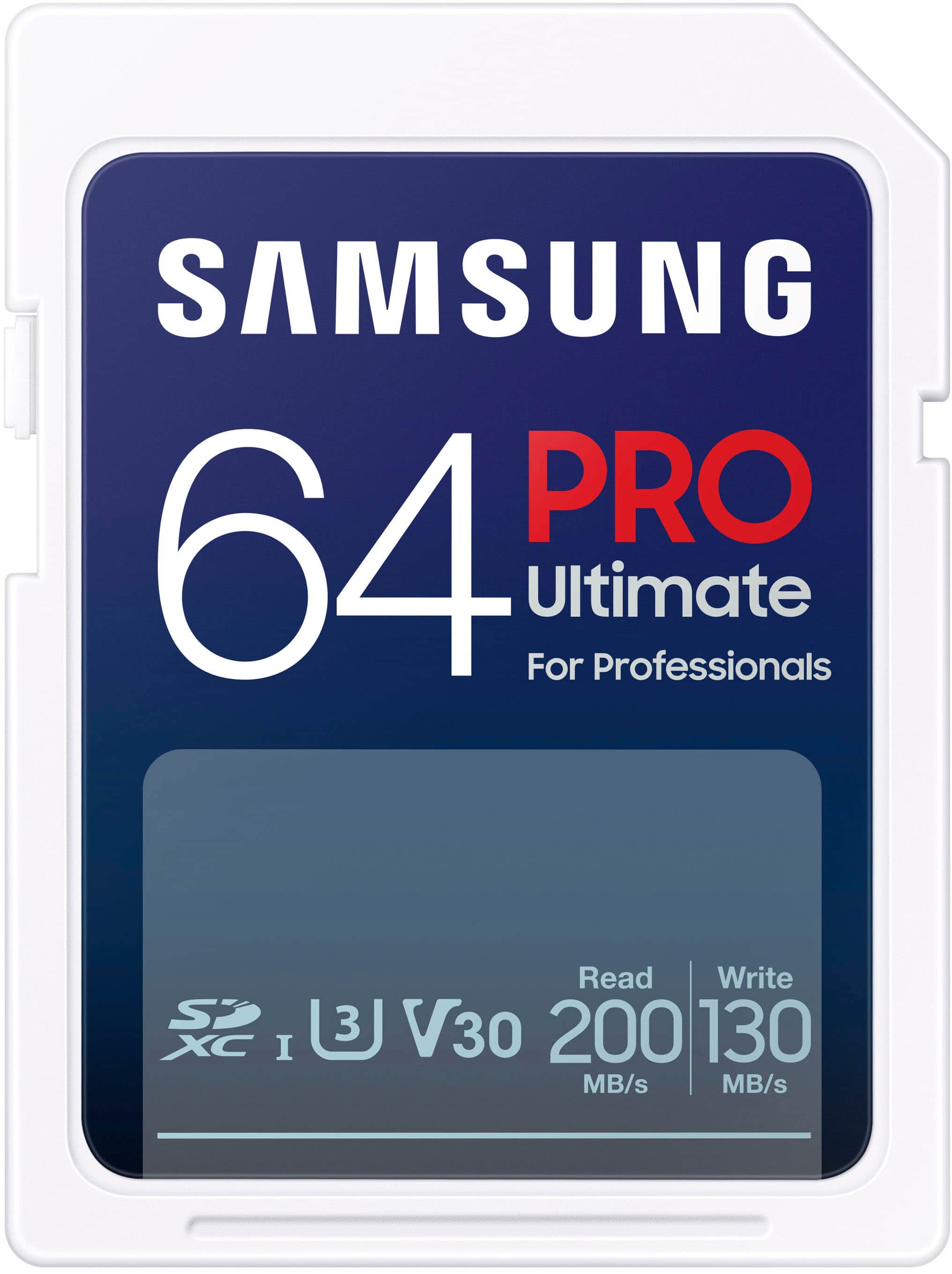 Samsung - Cartão de memória SDXC Pro Ultimate 64GB-MB-SY64S/AM