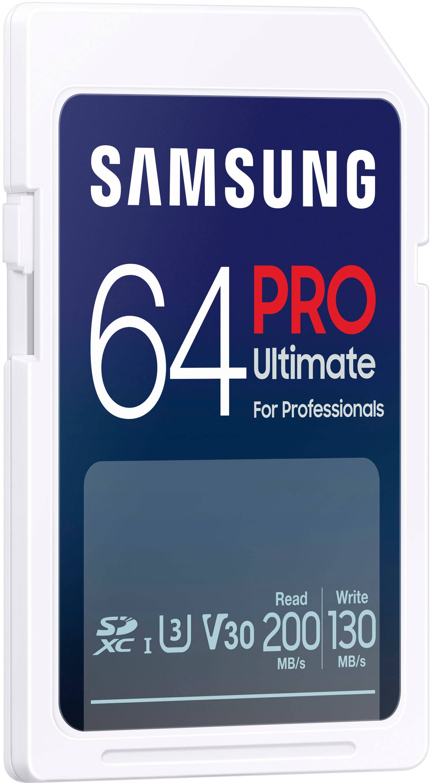 Samsung - Cartão de memória SDXC Pro Ultimate 64GB-MB-SY64S/AM