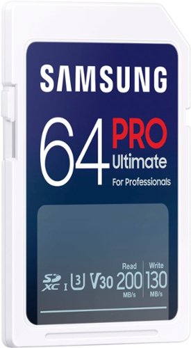 Samsung - Cartão de memória SDXC Pro Ultimate 64GB-MB-SY64S/AM