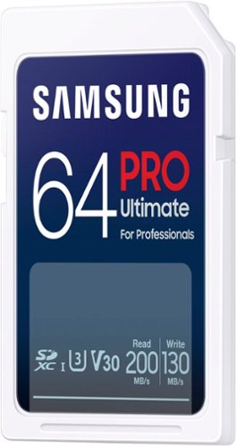 Samsung - Cartão de memória SDXC Pro Ultimate 64GB-MB-SY64S/AM