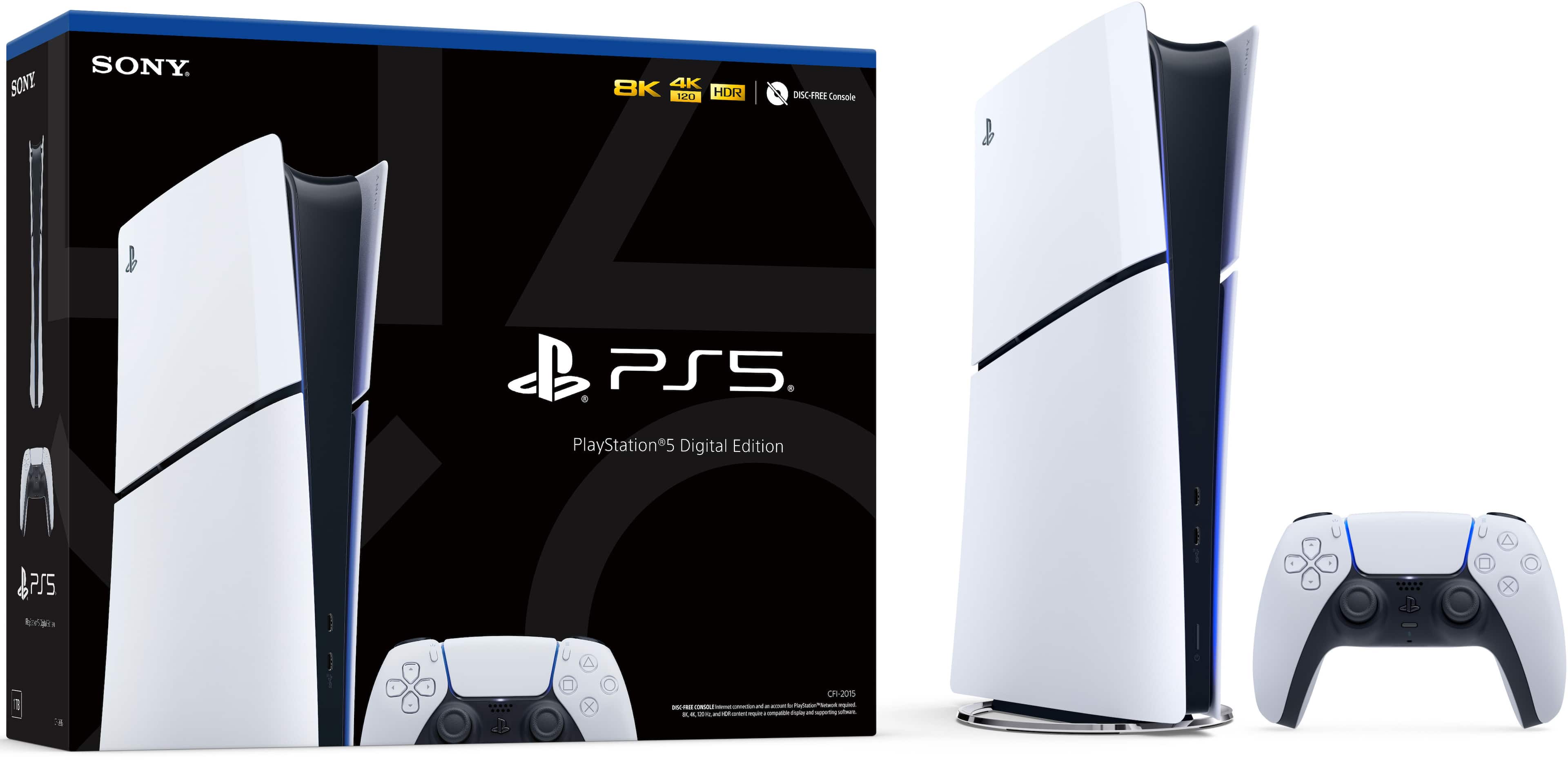 Sony Interactive Entertainment - PlayStation 5 Slim Console Edição Digital - Branco-1000039670