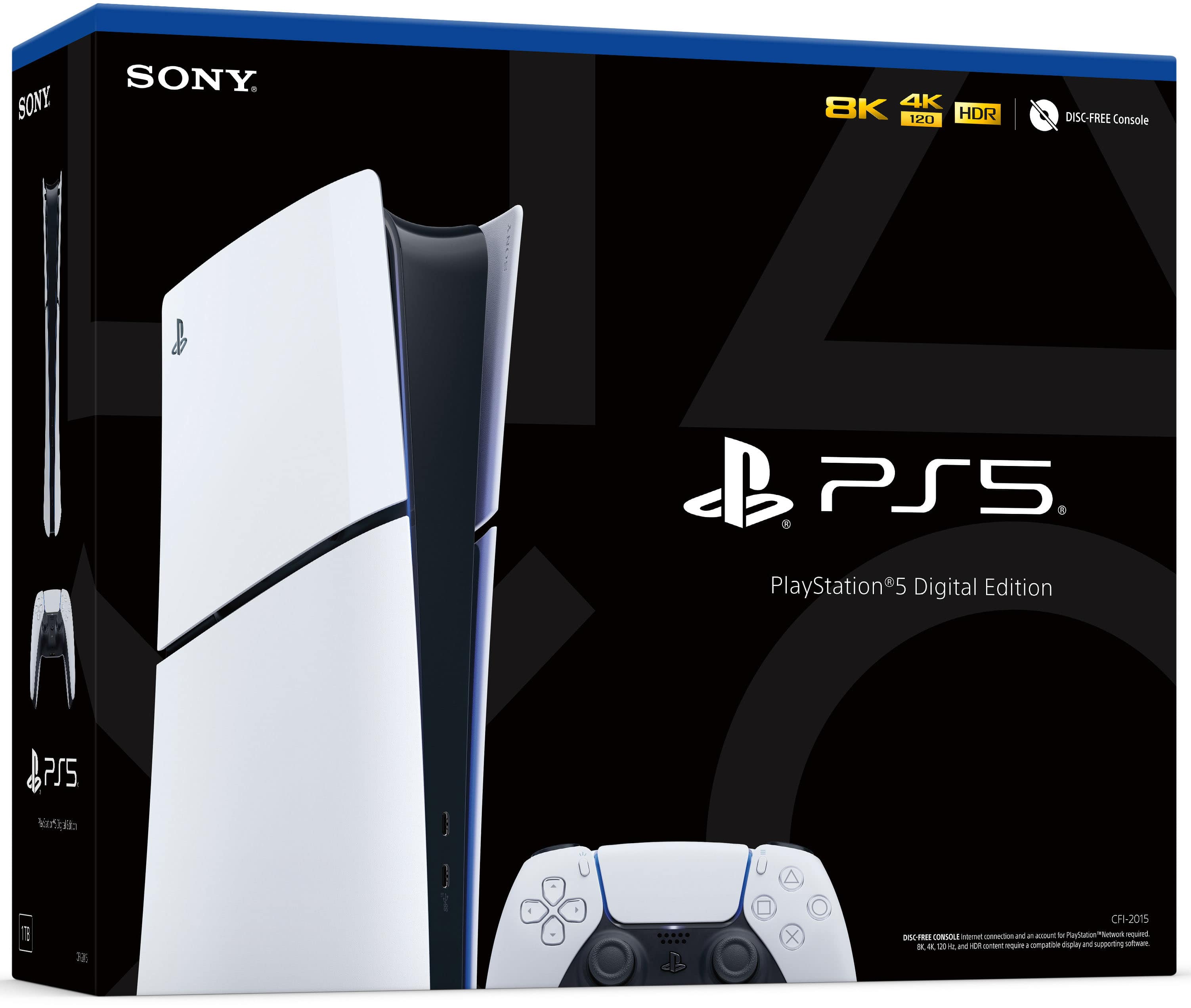Sony Interactive Entertainment - PlayStation 5 Slim Console Edição Digital - Branco-1000039670