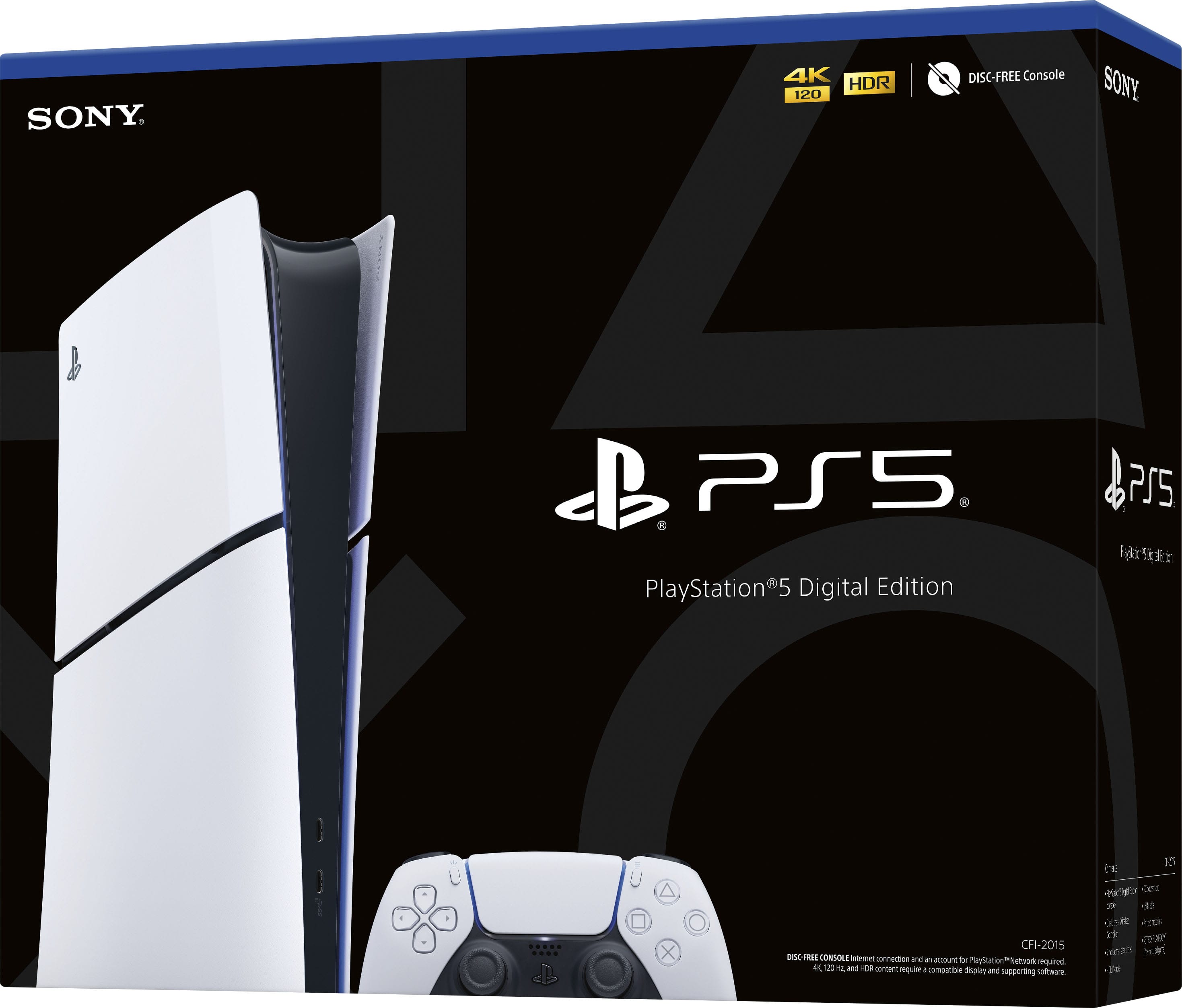 Sony Interactive Entertainment - PlayStation 5 Slim Console Edição Digital - Branco-1000039670