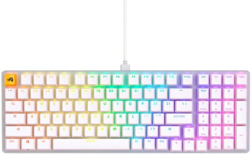 Glorious - GMMK 2 Teclado para jogos com interruptor linear mecânico - Branco-GLO-GMMK2-96-FOX-W