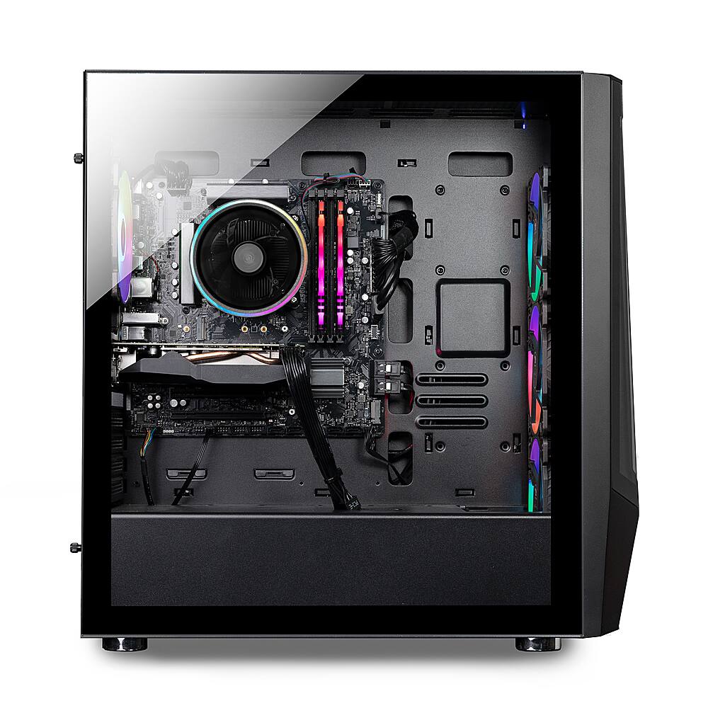 iBUYPOWER - TraceMesh Gaming Desktop - AMD Ryzen 7 7700 - 32 GB DDR5 RAM - AMD Radeon RX 7800XT 16 GB - SSD NVMe de 2 TB - Preto-TRACEMESHA7R78XT01