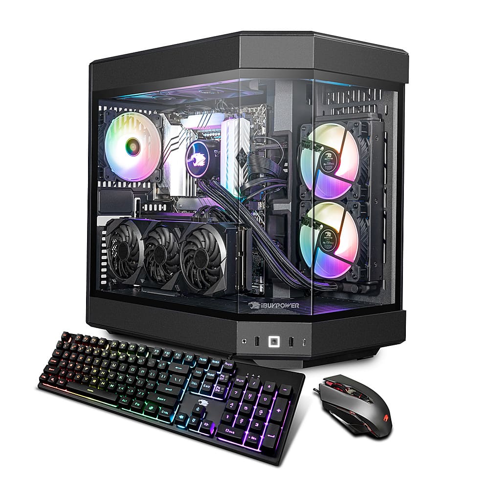 iBUYPOWER - Y60 Gaming Desktop - Intel Core i9-14900KF - 32GB DDR5 RAM - NVIDIA GeForce RTX 4060Ti 8GB - 2TB NVMe SSD - Preto-Y60BI9N46T02