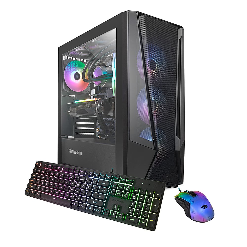 iBUYPOWER - TraceMesh Gaming Desktop - Intel Core i9-14900KF - 32 GB DDR5 RAM - NVIDIA GeForce RTX 4070 - SSD NVMe de 2 TB - Preto-TRACEMESHI9N4701