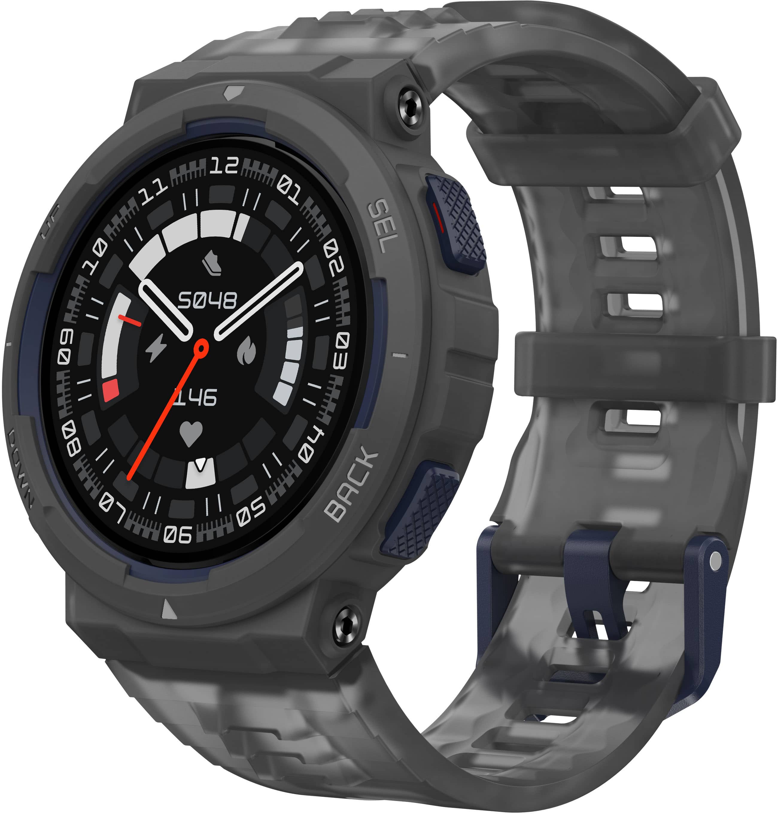 Amazfit Active Edge Smartwatch 46,62mm Plástico Policarbonato Duplo - Cinza-W2212US6N