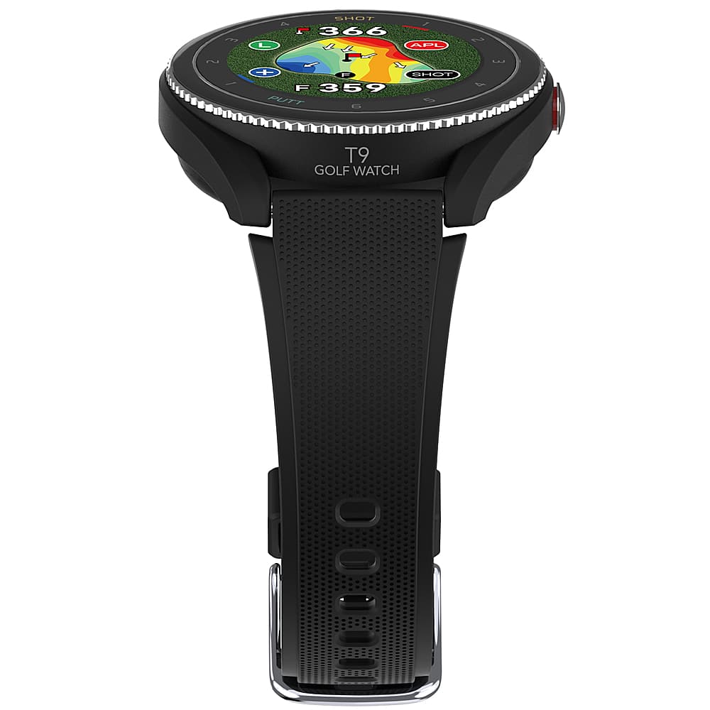VoiceCaddie - Relógio GPS T9 com ondulação e inclinação verdes - Black-T-9