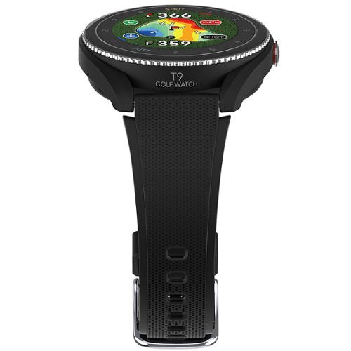 VoiceCaddie - Relógio GPS T9 com ondulação e inclinação verdes - Black-T-9