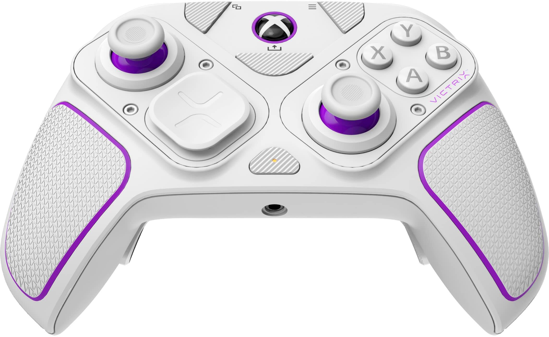 PDP - Controle sem fio para para vídeo gameVictrix Pro BFG para Xbox Series X|S, Xbox One e PC com Windows 10/11 - Branco-049-002-WH