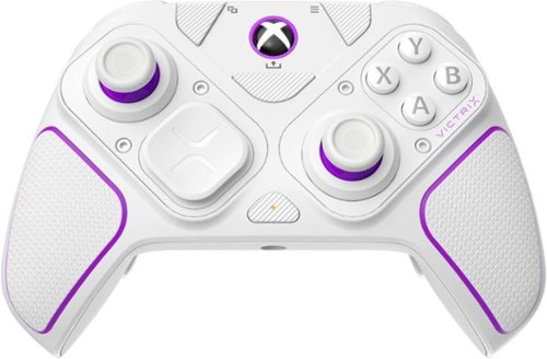 PDP - Controle sem fio para para vídeo gameVictrix Pro BFG para Xbox Series X|S, Xbox One e PC com Windows 10/11 - Branco-049-002-WH