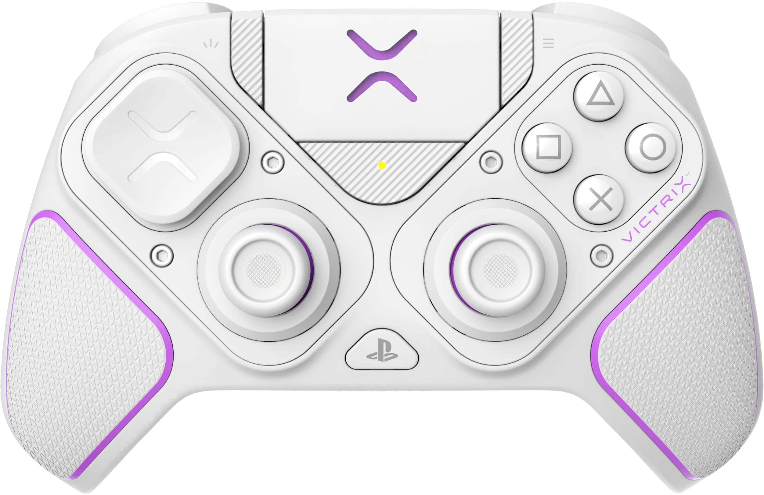 PDP - ctrl s/fio p/ p/ vídeo gameVictrix Pro BFG p/ PS5, PS4 e PC, áudio 3D Sony, botões modulares/gatilhos de embreagem/joystick - Branco-052-002-WH