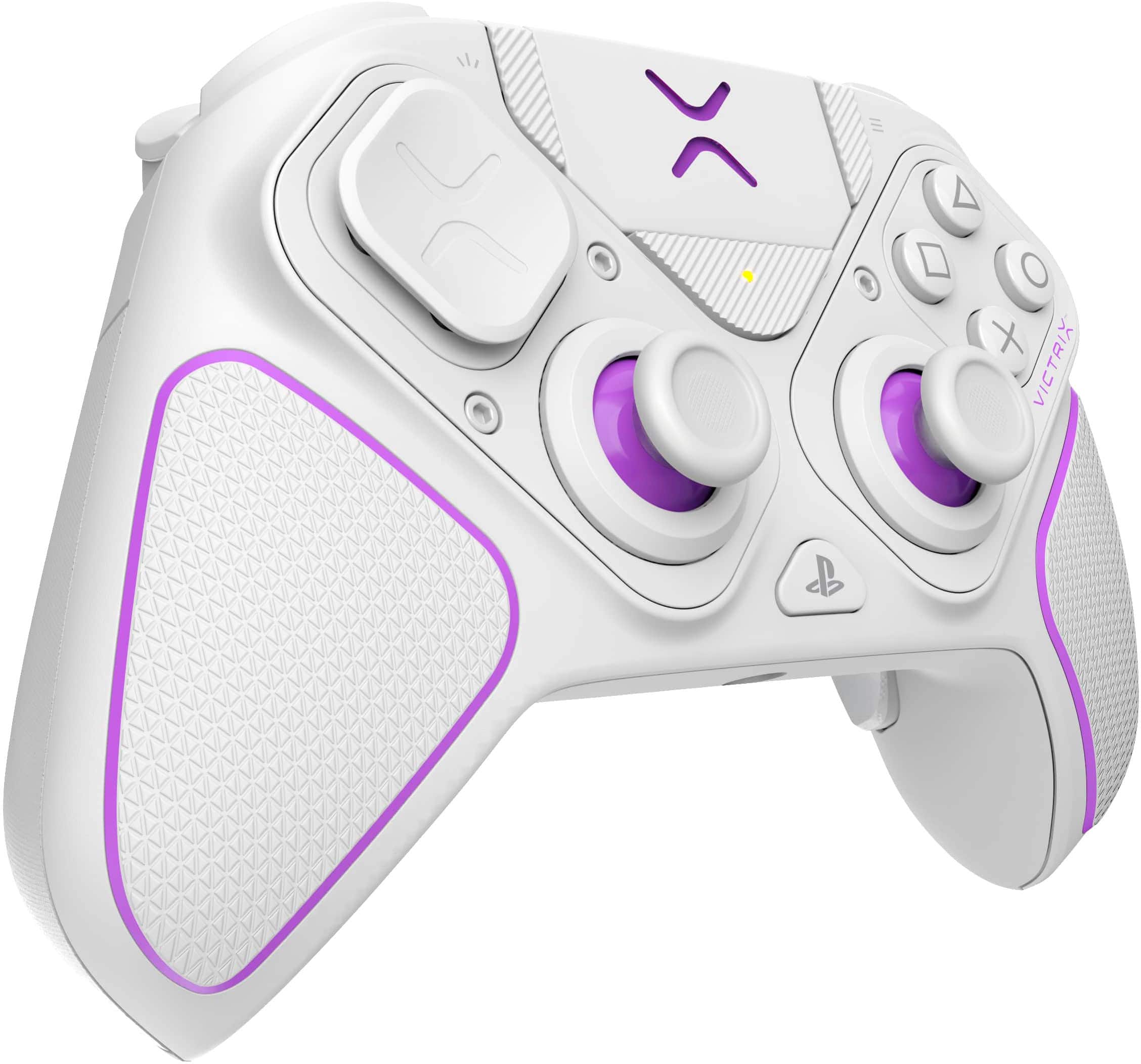 PDP - ctrl s/fio p/ p/ vídeo gameVictrix Pro BFG p/ PS5, PS4 e PC, áudio 3D Sony, botões modulares/gatilhos de embreagem/joystick - Branco-052-002-WH