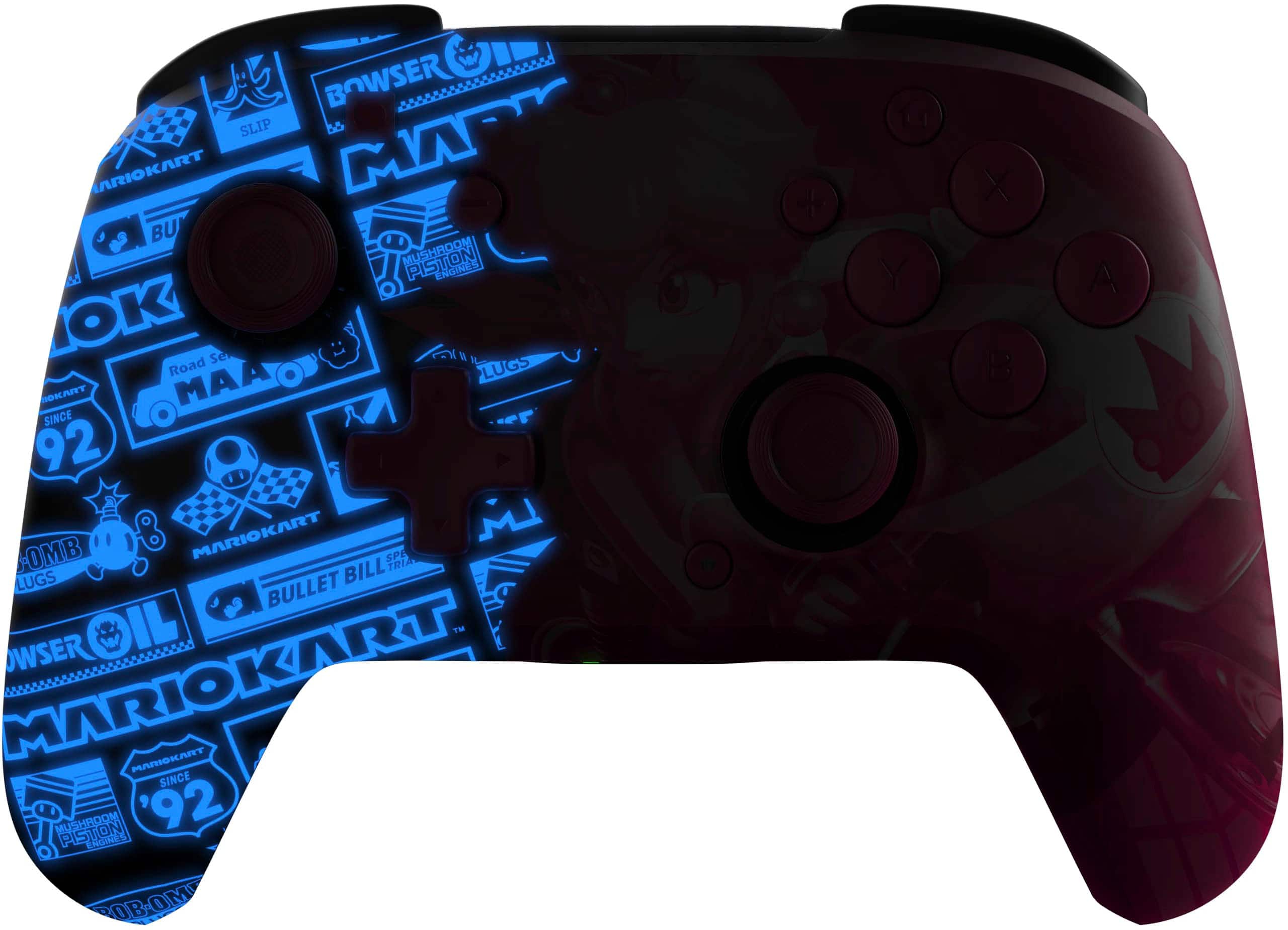 PDP - Controle sem fio para para vídeo gameREMATCH GLOW para Nintendo Switch, Nintendo Switch - Modelo OLED - Grand Prix Peach-500-202-GPPH