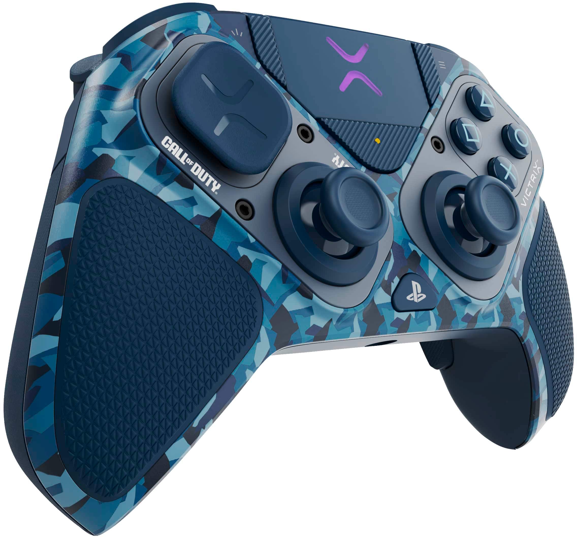 PDP - ctrl s/fio p/ p/ vídeo gameVictrix Pro BFG p/ PS5, PS4 e PC, áudio 3D Sony, botões modulares/gatilhos de embreagem/joystick - Midnight Mask-052-