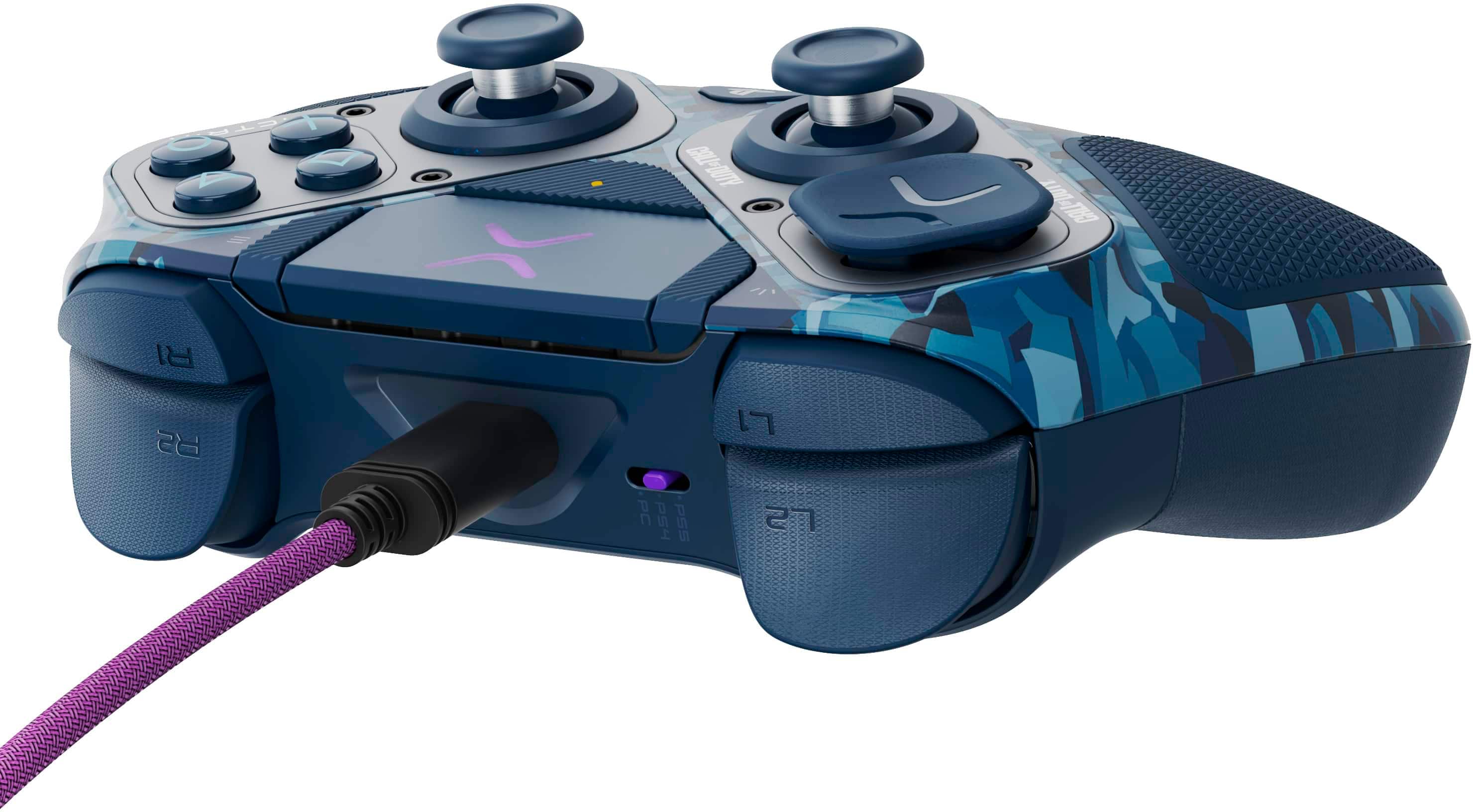 PDP - ctrl s/fio p/ p/ vídeo gameVictrix Pro BFG p/ PS5, PS4 e PC, áudio 3D Sony, botões modulares/gatilhos de embreagem/joystick - Midnight Mask-052-