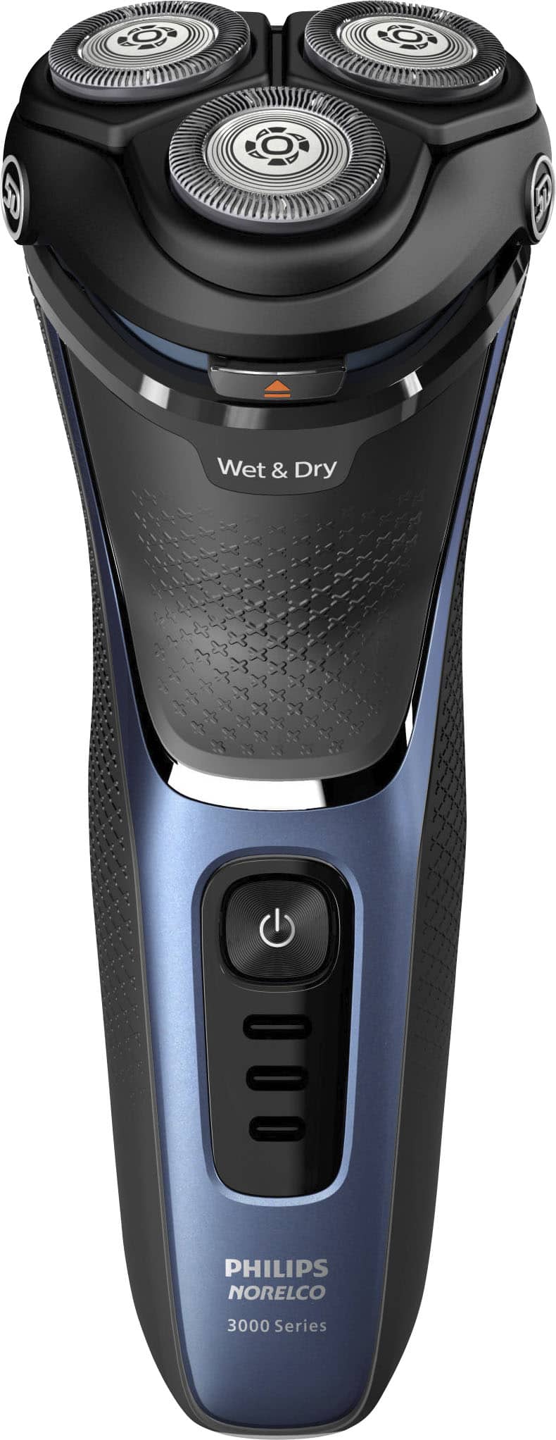 Philips Norelco Shaver 3600, barbeador elétrico recarregável úmido e seco com aparador pop-up e bolsa de armazenamento - Storm Blue-S3243/91