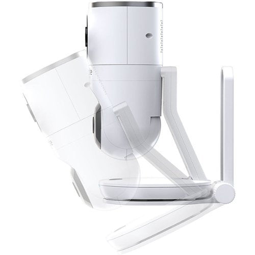 Hubble Connected - Nursery Pal Dual Vision Smart Camera Monitor de bebê Wi-Fi com rastreamento de movimento AI - Branco-HCTNPDVX-BU