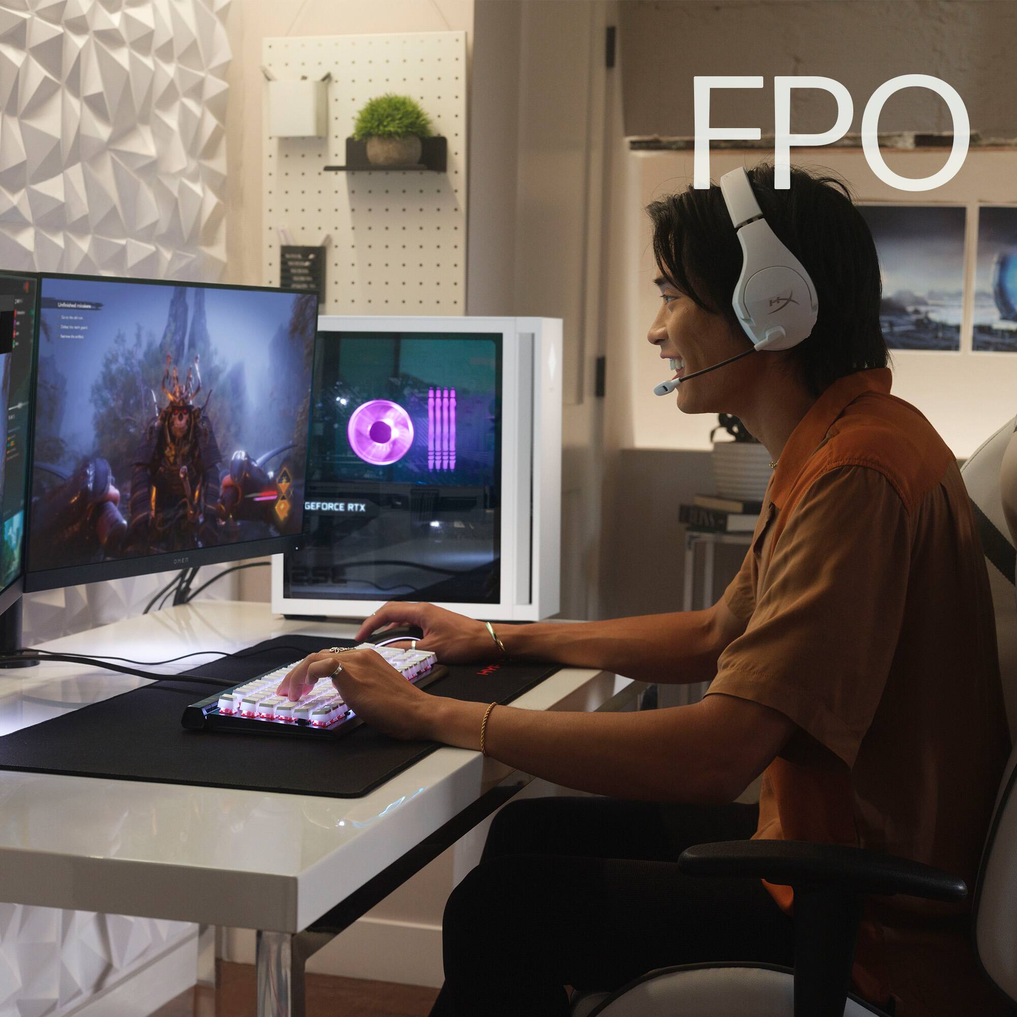 HP OMEN - Desktop para jogos 25L - Intel Core i7-14700F - Memória DDR5 de 32 GB - NVIDIA GeForce RTX 4060 Ti - SSD de 2 TB - Branca de Neve-GT15-2194