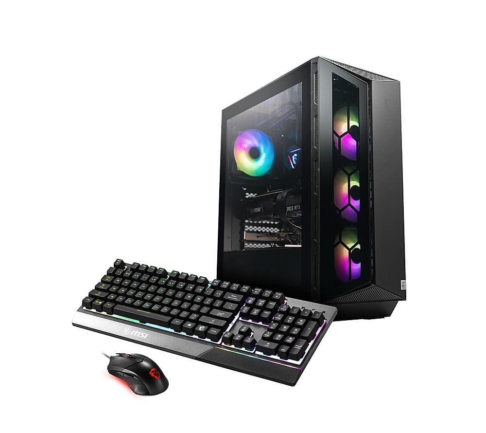 MSI - Aegis RS Gaming Desktop - Intel Core i7-14700F - 16GB de memória - NVIDIA GeForce RTX 4070 Super - SSD de 1TB - Preto-AEGIS R 14NUE7-680US