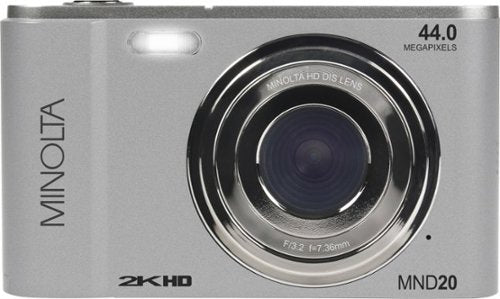 Minolta - MND20 44.0 Megapixel Câmera Digital - Silver-MND20-S