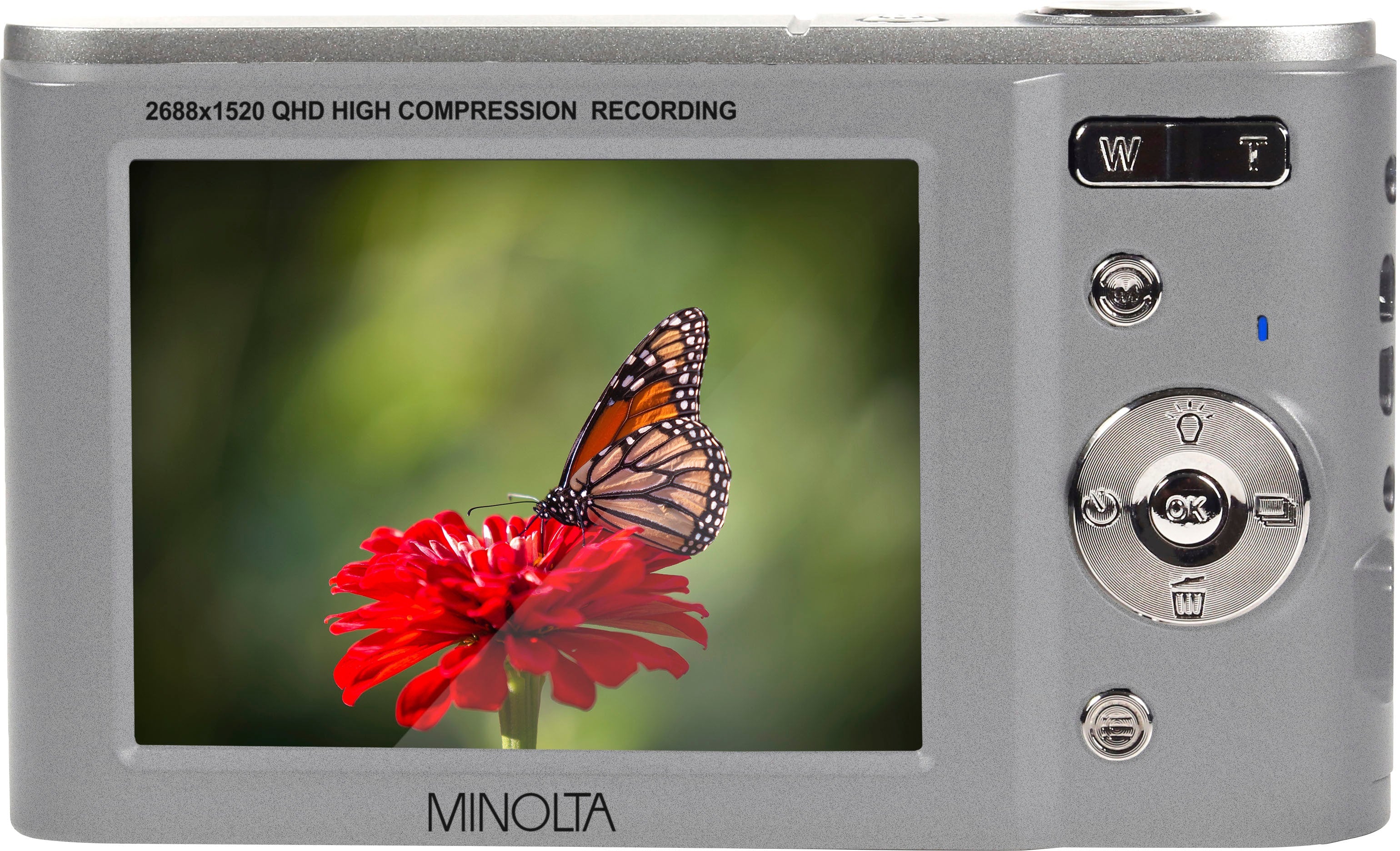 Minolta - MND20 44.0 Megapixel Câmera Digital - Silver-MND20-S