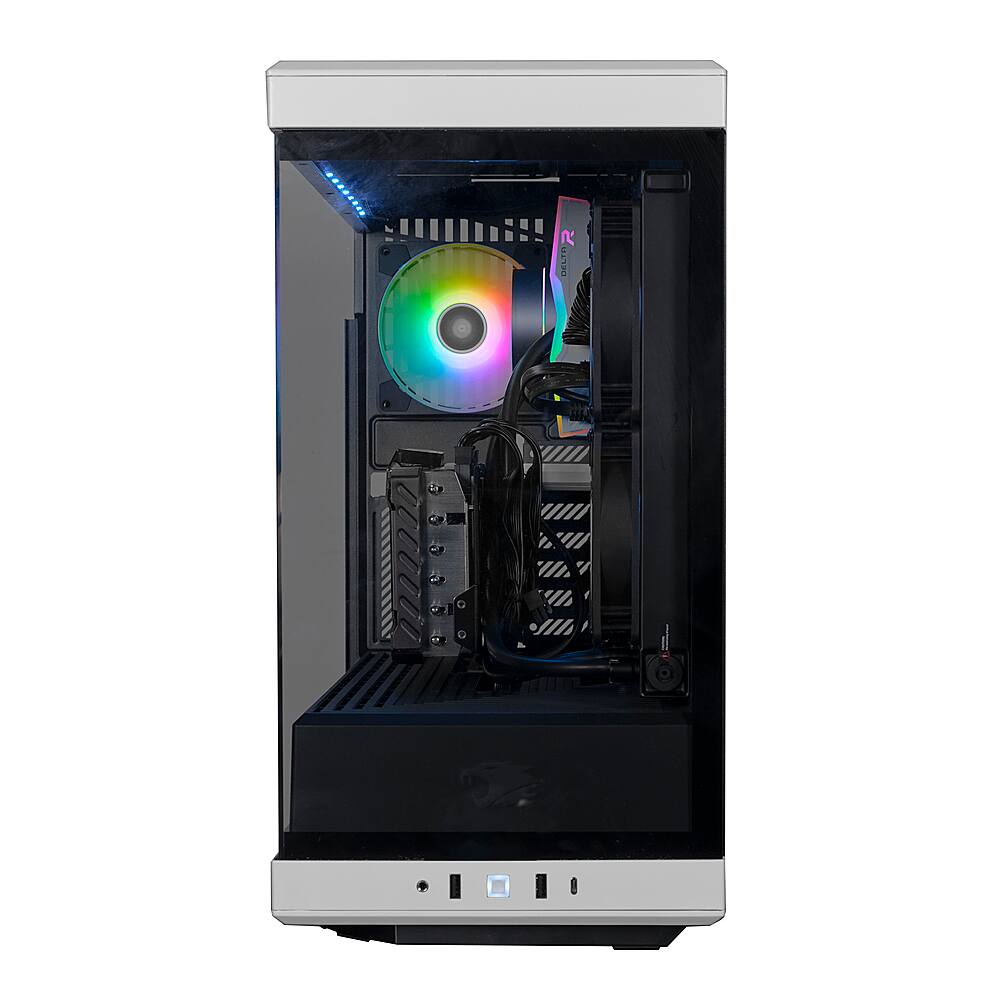 Desktop para jogos iBUYPOWER série Y40 - Intel Core i7-14700F - 32 GB de memória - NVIDIA GeForce RTX 4070 8 GB - 2 TB NVMe - Branco-Y40WI7N4702