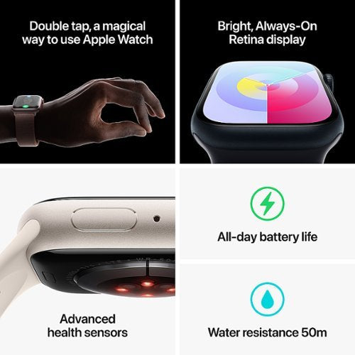 Apple Watch Series 9 GPS + Cellular Caixa de aço inoxidável de 45 mm com alça milanesa prateada - Prata-MRMQ3LW/A