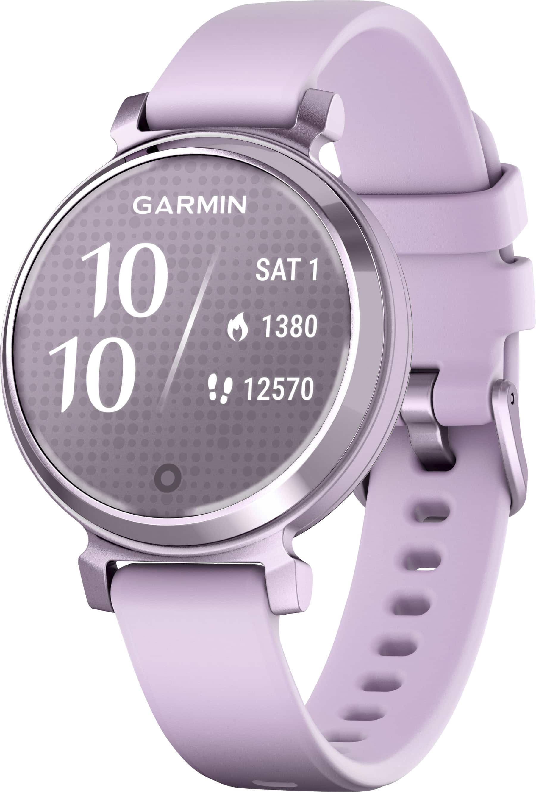 Garmin - Lily 2 Smartwatch 34 mm Alumínio Anodizado - Lilás Metálico com Pulseira de Silicone Lilás-010-02839-01