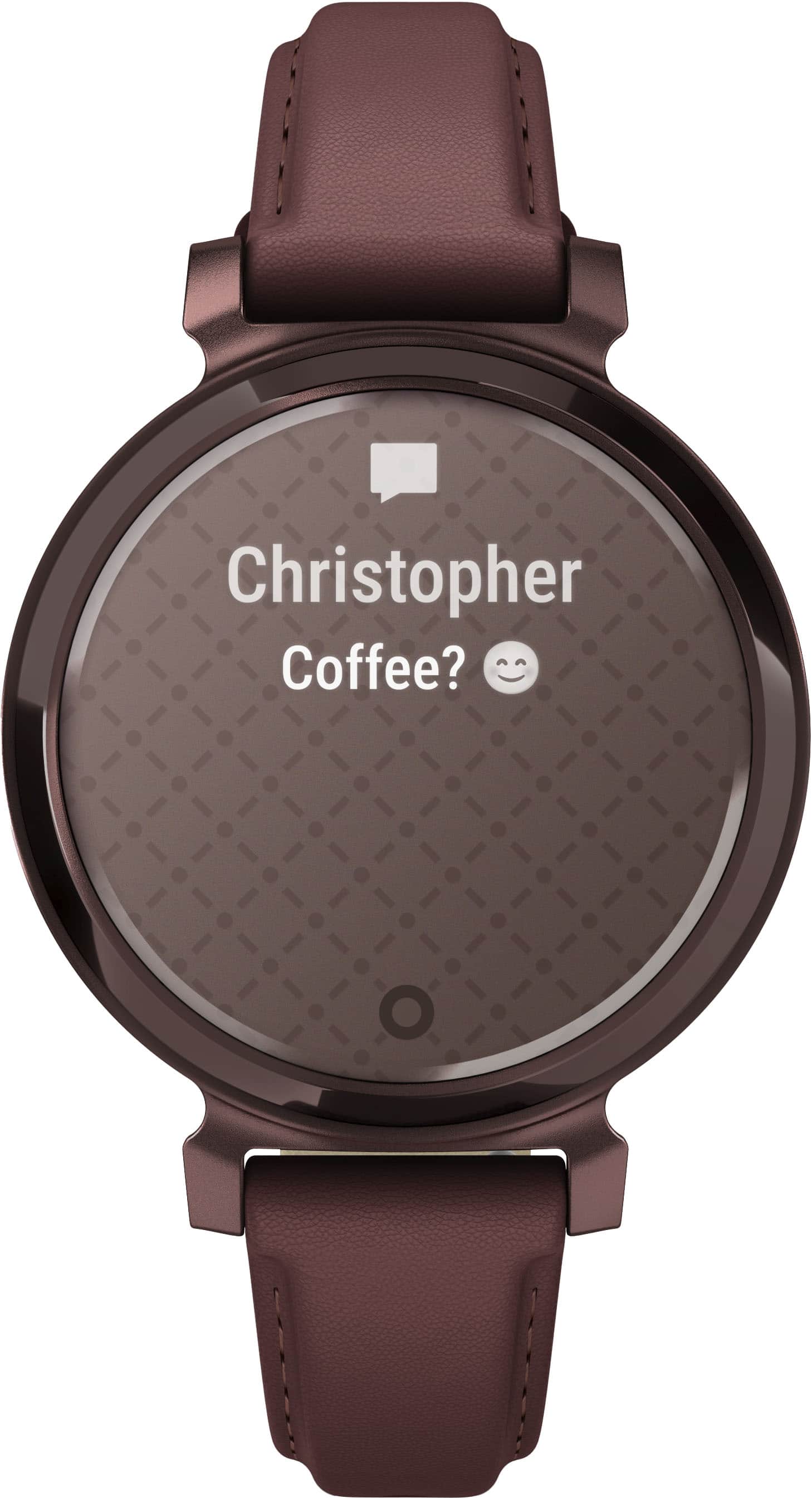 Garmin - Lily 2 Classic Smartwatch 34 mm alumínio anodizado - bronze escuro com pulseira de couro Mulberry-010-02839-03